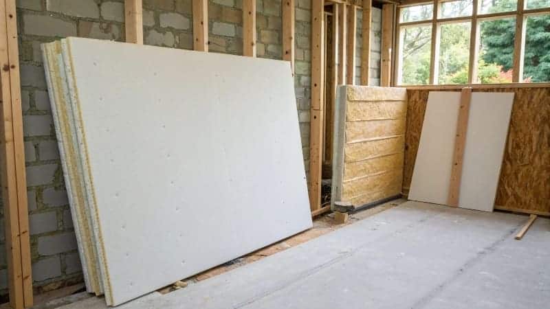 plasterboard insulation layer