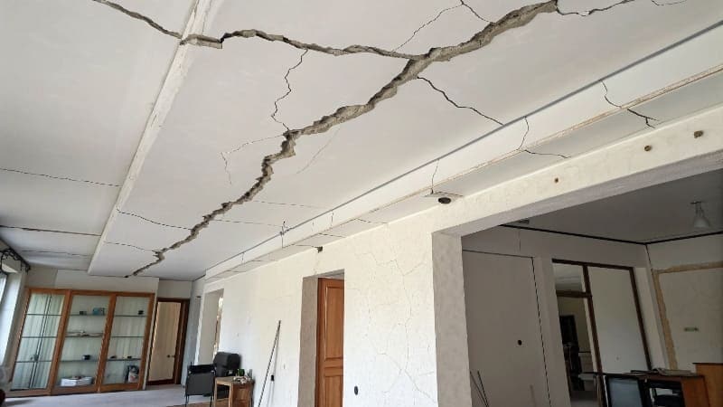 drywall ceiling crack