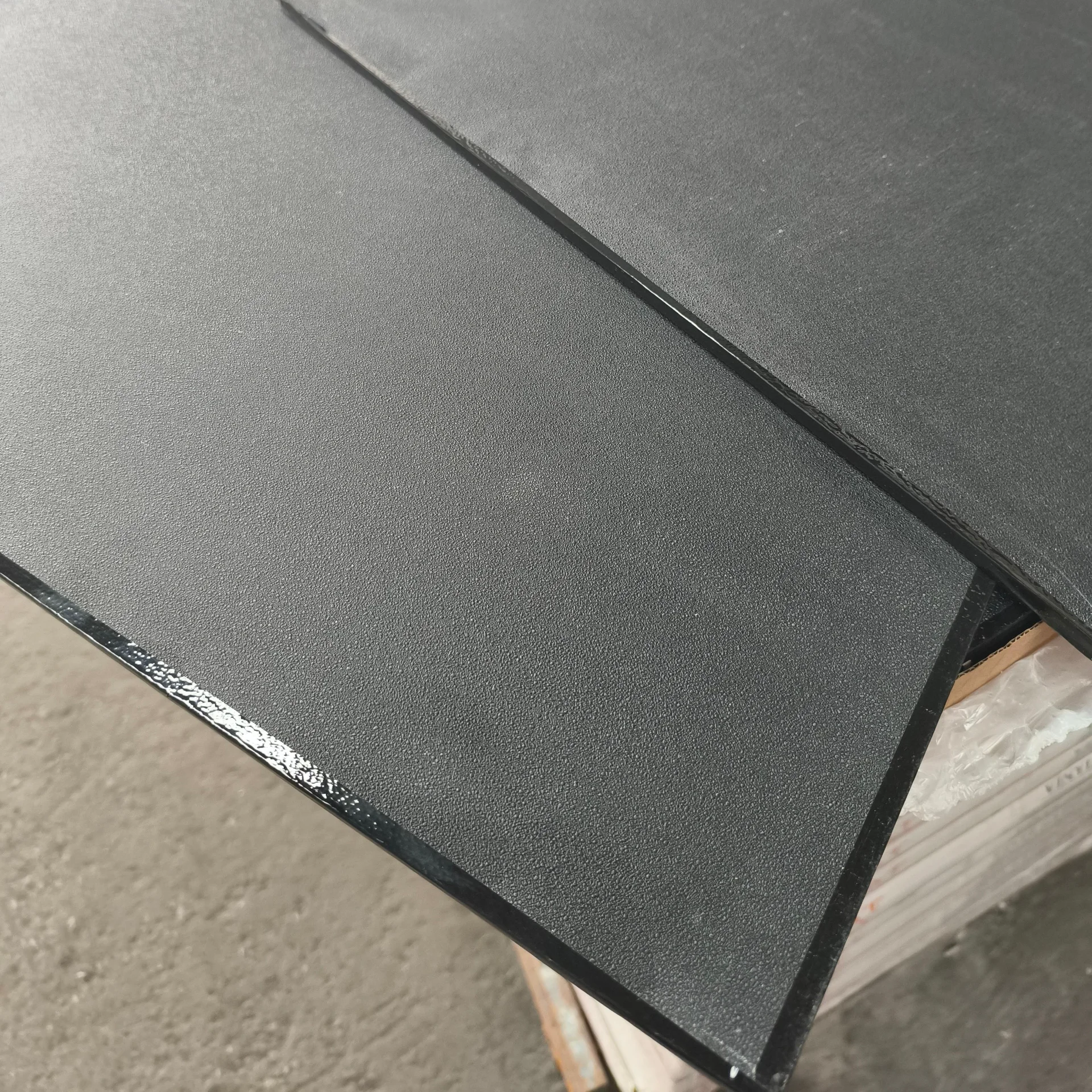 clean black PVC ceiling tiles